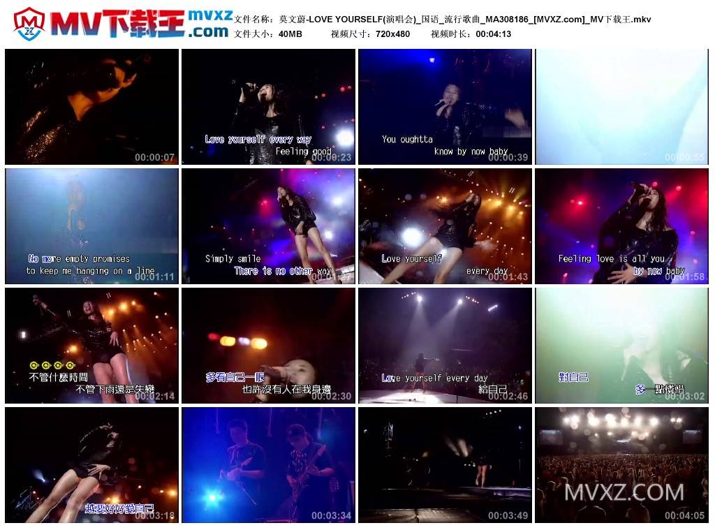 莫文蔚-LOVE YOURSELF(演唱会)_国语_流行歌曲_MA308186